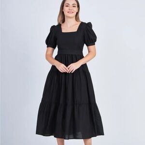 Versa Everywhere Black Nursing Dress